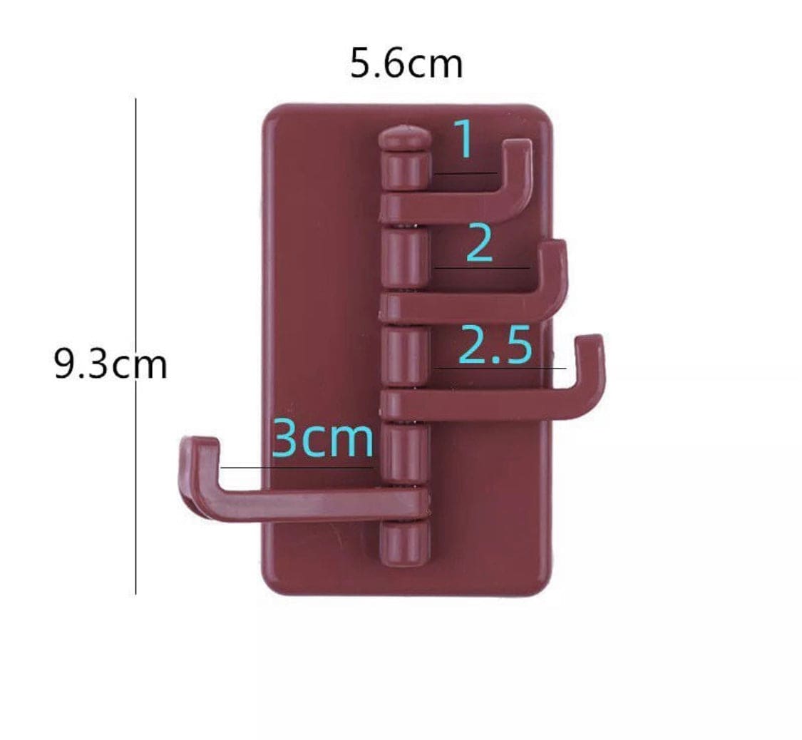ABS Wall Hooks Storage Rack, Seamless Rotatable Strong Hook, Rotatable 4-Hook Key Hook Wall Self Adhesive Key Wall Hanger ABS Wall Hooks Storage Rack, Seamless Rotatable Strong Hook, Rotatable 4-Hook Key Hook Wall Self Adhesive Key Wall Hanger